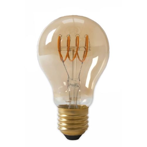 Couscous experimenteel Bewusteloos LED E27 Filament lamp - A60 - 4W - 2400K - Dimbaar - Curved - Amber |  MEIPOS LED verlichting