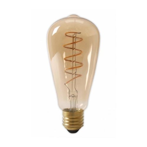 Figuur patroon Doordringen LED E27 Filament lamp - ST64 - 4W - 2400K - Dimbaar - Curved - Amber |  MEIPOS LED verlichting