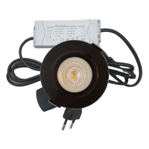 Prominent maart spion LED Inbouwspots - 4,5W - Zwart - Dim - Ø62mm - Gratis Trafo | MEIPOS LED  verlichting