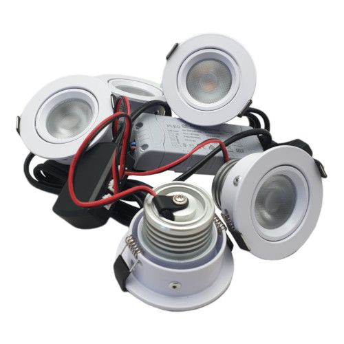 gemak niet verwant Bedankt LED Set van 5 Inbouwspots - 4,5W - Wit - Dim - Ø62mm - Gratis Trafo |  MEIPOS LED verlichting