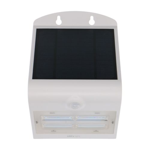 spanning kever transfusie LED Buitenlamp Solar met bewegingssensor - 3000K - 400Lm - IP65 - Wit |  MEIPOS LED verlichting
